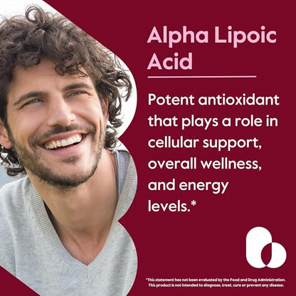 Alpha Lipoic Acid 600mg (per Capsule) with Biotin to Enhance Absorption (120 Vegetarian Capsules) No Fillers - No Stearates - No Flow Agents