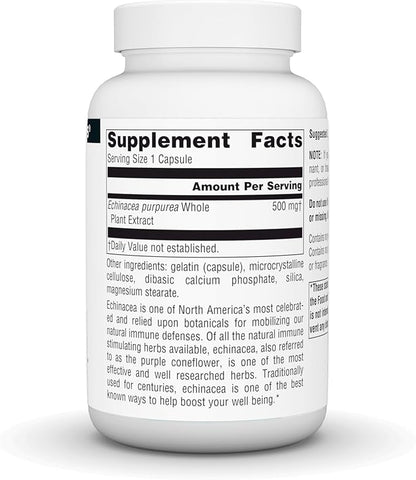 Source Naturals Echinacea Root Extract - Supports Immune Defense* - 500mg - 100 Capsules