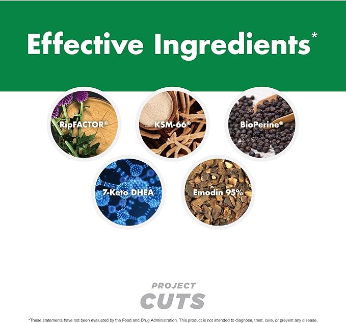 Anabolic Warfare Project Cuts, Body Recomposition, Muscle Definition, Stimulant-Free, Made with Botanicals* (90 Capsules)