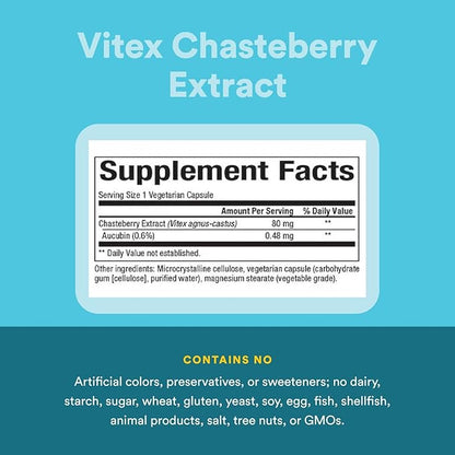 WomenSense by Natural Factors, Vitex Chasteberry Extract, Helps Sooth Symptoms of PMS and Menopause, 90 capsules (90 servings)
