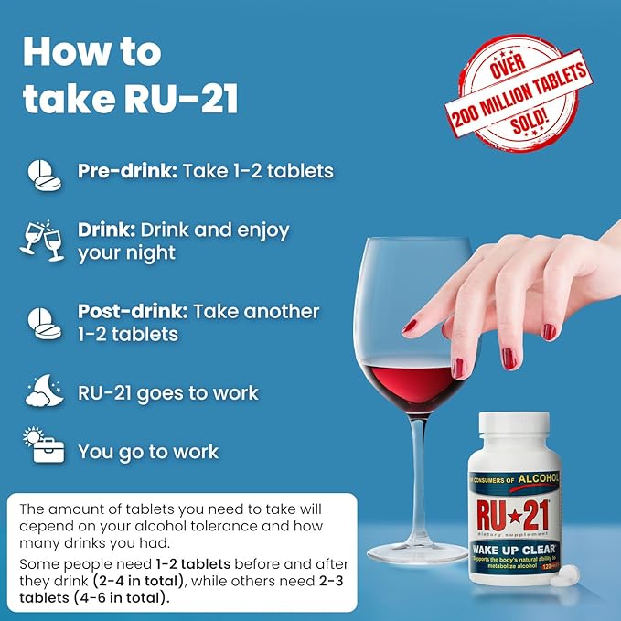 The Supplement for When You Want to Drink & Go to Work The Next Morning | Feel Better After Celebrating & Support Your Liver | Trusted for 23+ Years | Made in USA (120 Pills, 60 Servings)