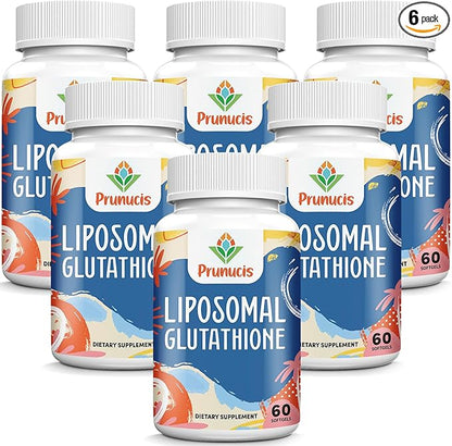 2400MG Liposomal Glutathione, with Vitamin C, Milk Thistle & Alpha-Lipoic Acid, Master Antioxidants, Pure Reduced L-Glutathione - Immune System, Cell Repair, Energy, High Absorption, 360 Softgels