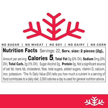 Strawberry KETO Xylitol Candy Chips (3-Pack) - SNØ 1.5oz Tin - Sugar-Free Candy With Only 2 Ingredients | Low Carbs, Diabetic-Friendly, Non-GMO, Vegan, GF & Kosher | Purest candy in the world