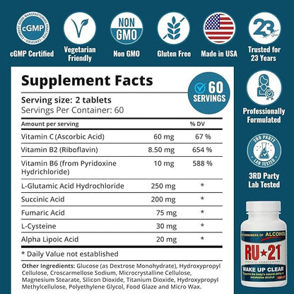 The Supplement for When You Want to Drink & Go to Work The Next Morning | Feel Better After Celebrating & Support Your Liver | Trusted for 23+ Years | Made in USA (120 Pills, 60 Servings)