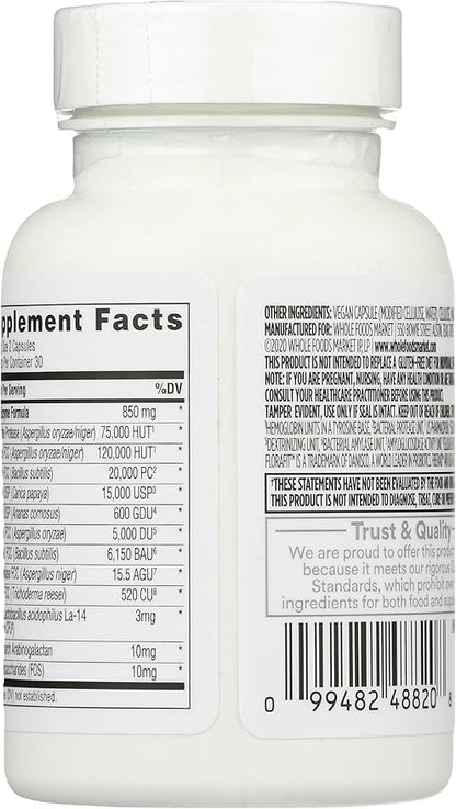365 by Whole Foods Market, Enzymes Gluten Digestive, 60 Count