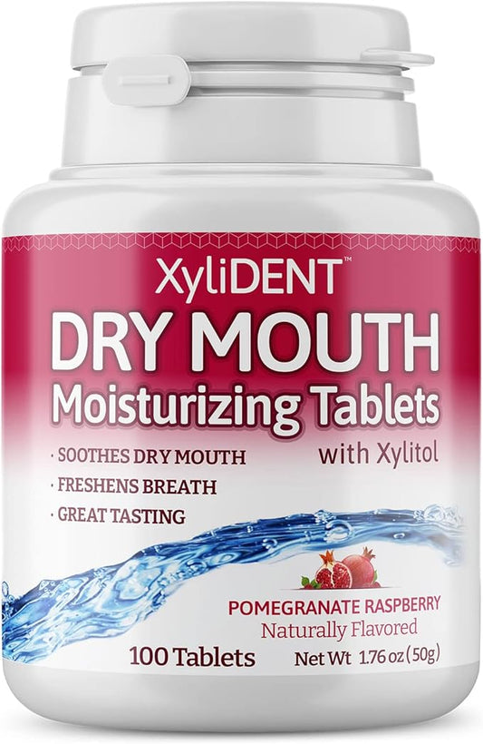 Nature's Stance XyliDENT Xylitol Tablets for Dry Mouth Relief - Stimulates Saliva, Freshens Breath, Reduces Acid Production, Fast Acting Extended Relief, 100 Count