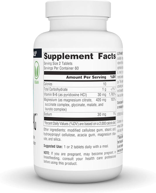 Source Naturals Ultra-Mag, 5-in-1 Bioavailable Magnesium - Relaxes Muscles & Calms Nerves* - 120 Vegan Tablets