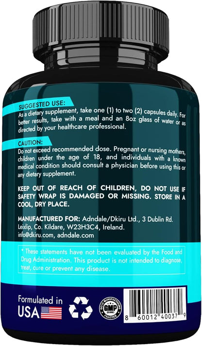 Adndale NAD Supplement for Women and Men. Longevity Formula with Liposomal NAD+, Trans Resveratrol, Urolithin-A, Berberine, CoQ10. NMN Supplement Alternative. 90 Count