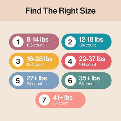 The Honest Company Clean Conscious Diapers for Delicate Skin | Up to 100% Leakproof | Hypoallergenic, Fragrance Free | Girl Prints | Super Club Box, Size 4 (22-37 lbs), 104 Count (Prints May Vary)