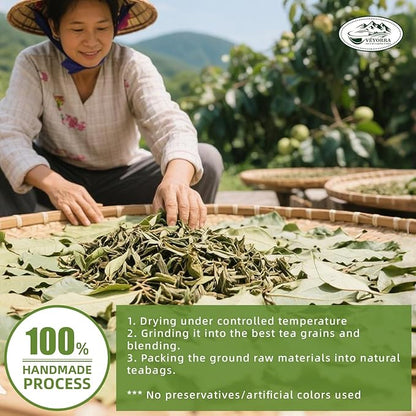 Soursop Leaves Tea Bag, Pure Natural Soursop Leaf, Boosting Immune, Improving Sleep & Skin Health, Hoja Guanabana Tea（110 Bags)