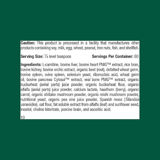 Standard Process Inc. Canine Cardiac Support - Dog Heart Health Supplement - Nutritional Formula to Support Cardiac Function - Pet Health Supplement with Selenium - 25 g