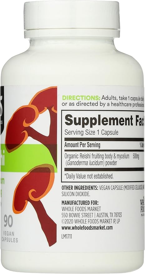 365 by Whole Foods Market, Reishi, 90 Count