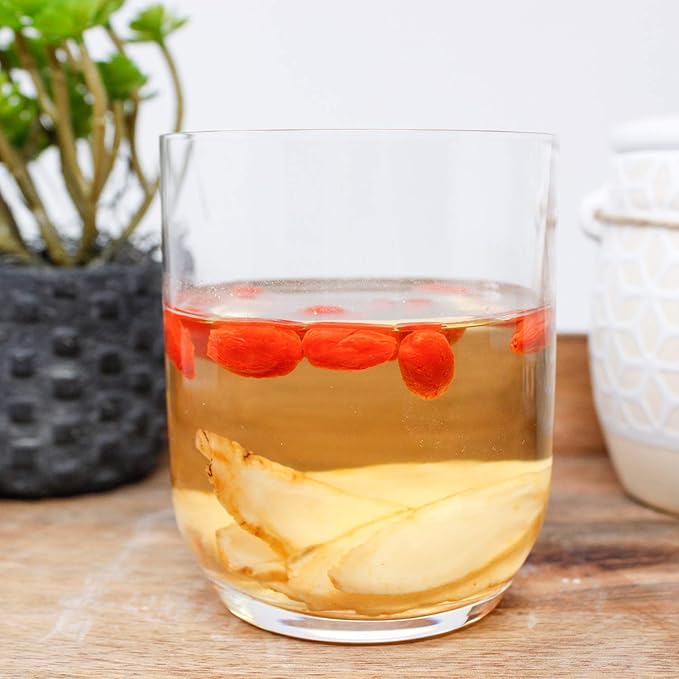 16OZ American Ginseng Slices from Wisconsin Wisconsin Grown!Most People Use It to Make Ginseng Tea! Good for Health! 花旗参片/西洋参片 Sliced Ginseng Root 4 Bags x 4OZ Box