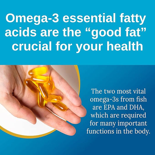 Xtendlife Omega 3 DHA Fish Oil - 1100mg with 700mg DHA and 300mg EPA - Omega 3 6 9 Supplement for Heart and Brain - 1 Month Supply (60 Count)