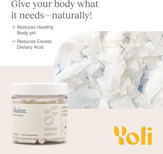 Yoli Alkalete - Calcium and Magnesium Supplement - 60 Capsules