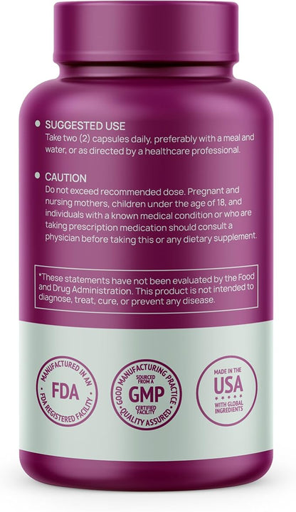 TUDCA Liver Plus+, Liver Support Supplement for Liver Cleanse with Milk Thistle Seed Extract, Vitamin B12, Folate, Tudca Bile Salt Supplement (Tauroursodeoxycholic Acid), 60 Capsules, 1 Month Supply