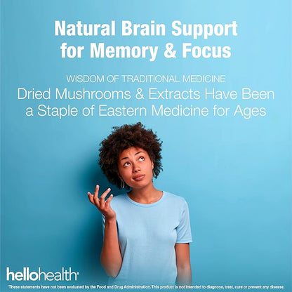 8-in-1 Mushroom Supplement Drops – Nootropics Brain Support Supplement Liquid Mushroom Complex with Lions Mane, Turkey Tail, Reishi & Shiitake Mushrooms Extract for Energy & Immune Support 2 Oz