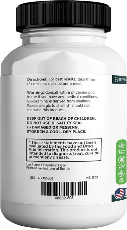 Healthy Flow Joint Support Max, 1500mg Glucosamine, 60 Capsules, Maximum Strength Joint Support Supplement (5)