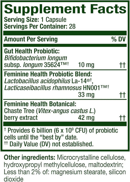 Align Probiotic, Womens Dual Action, Vaginal Probiotics for Women, Womens Probiotic for Vaginal Health Support, with Probiotics for Digestive Health, 28 Probiotic Capsules