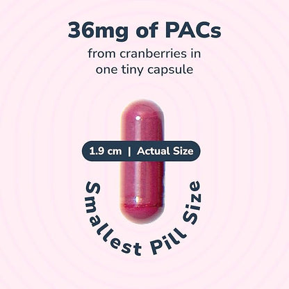 Utiva Cranberry PACs – Clinically Studied Ingredients 36mg PACs for UTI Avoidance - Supplement for Urinary Tract Health for Women and Men – Cranberry Extract Pills for Bladder Health, 90 Vegi Capsules