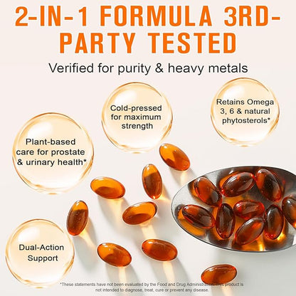 WHLH & WELL-BEING Pumpkin Seed Oil Capsules, Pumpkin Seed Oil for Hair Growth, 1000mg Per Serving, 300 Count