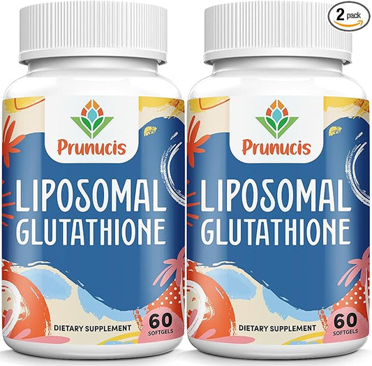 2400MG Liposomal Glutathione, with Vitamin C, Milk Thistle & Alpha-Lipoic Acid, Master Antioxidants, Pure Reduced L-Glutathione - Immune System, Cell Repair, Energy, High Absorption, 120 Softgels