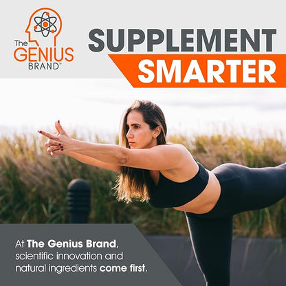 The Genius Brand Genius Electrolytes - Electrolyte Powder for Active Lifestyles - Supports Hydration, Energy, Endurance, Muscle Growth & Recovery - Lemon Lime - 30 Servings