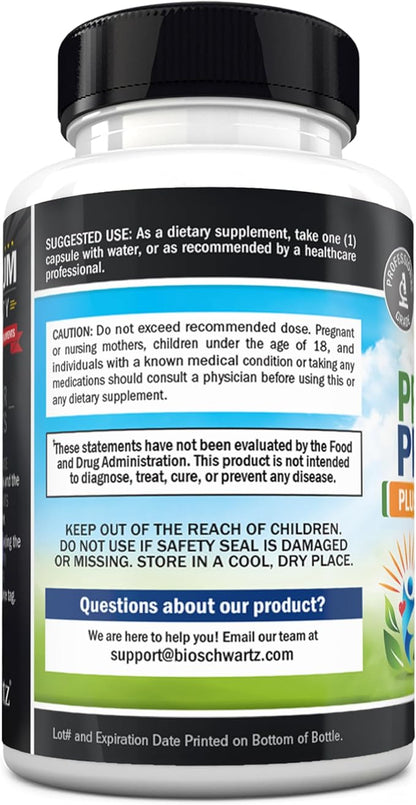 Advanced Prebiotics and Probiotics for Women & Men, Immune, Digestive & Gut Health with L. Reuteri, Inulin Fiber, Digestive Enzymes, Non-GMO, Gluten-Free, Dairy-Free, 60 Capsules