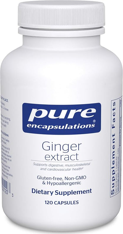 Pure Encapsulations Ginger Extract | Supplement to Support The Digestive, Musculoskeletal, and Cardiovascular Systems* | 120 Capsules
