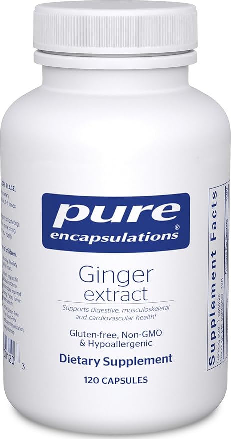 Pure Encapsulations Ginger Extract | Supplement to Support The Digestive, Musculoskeletal, and Cardiovascular Systems* | 120 Capsules