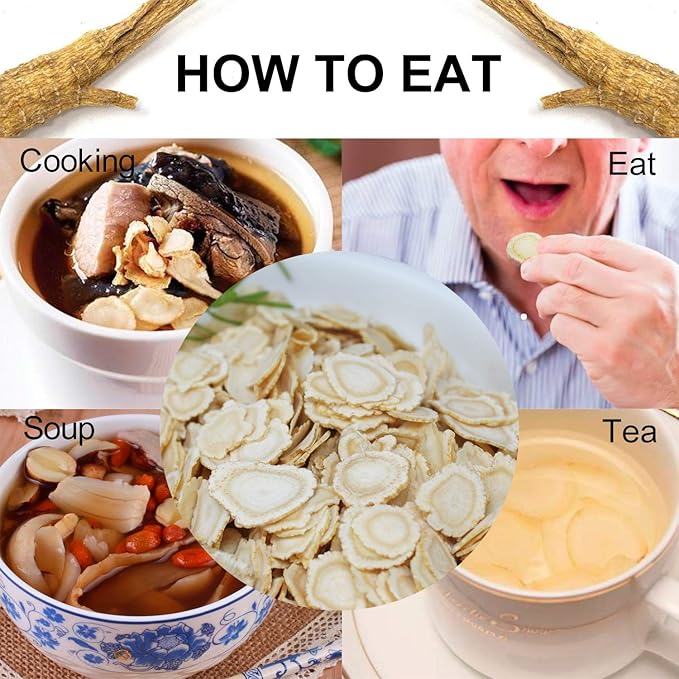 4 Bags of American Ginseng Slices from Wisconsin, DOL American Wisconsin Ginseng Slices Root for Tea, Energy for Men Women Mental Health Boosts Immunity, Gluten Free, 花旗参/西洋参 4 Bag of 4OZ,16 Ounces