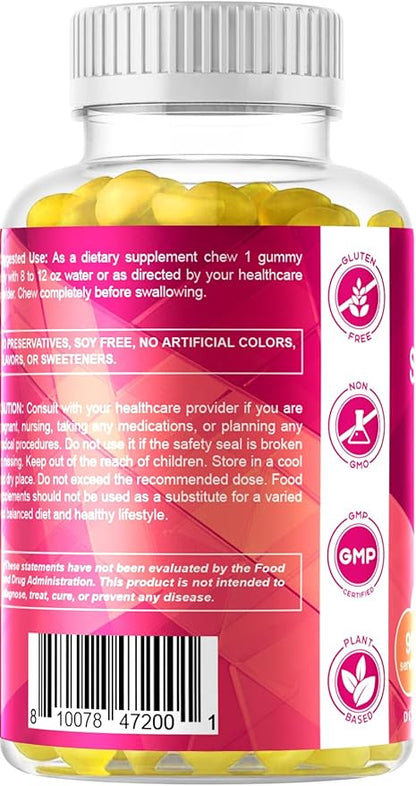 Vitamatic Yeast Free Selenium Gummies 200mcg as Selenomethionine Supplement Essential Trace Mineral with Superior Absorption 90 Pectin Based Gummies