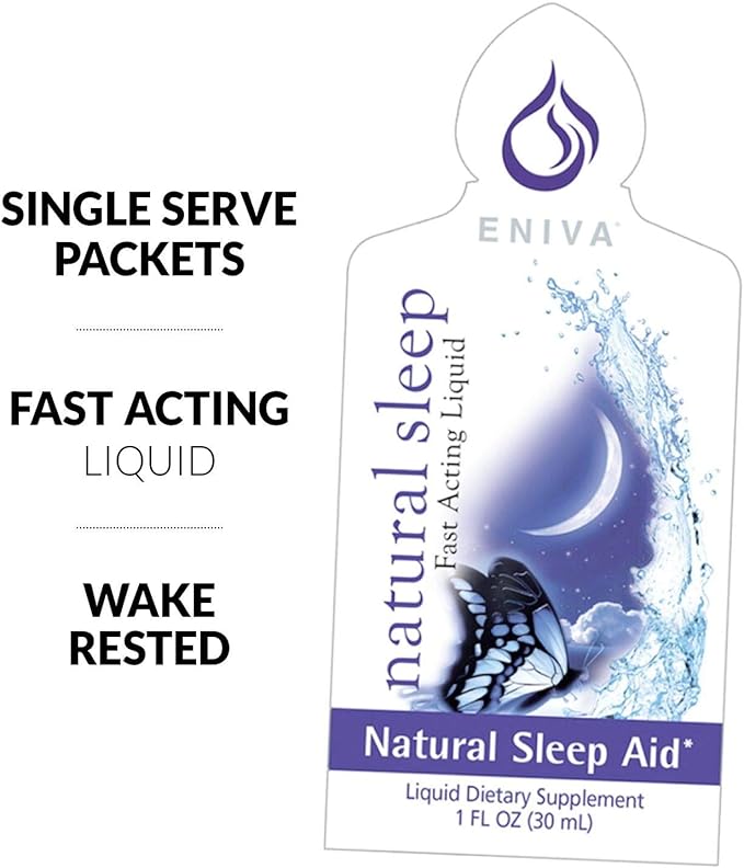 20 Packets of Natural Sleep Travel Single Serve Natural Sleep Aid, Feel Great in The Morning
