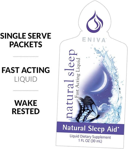 20 Packets of Natural Sleep Travel Single Serve Natural Sleep Aid, Feel Great in The Morning
