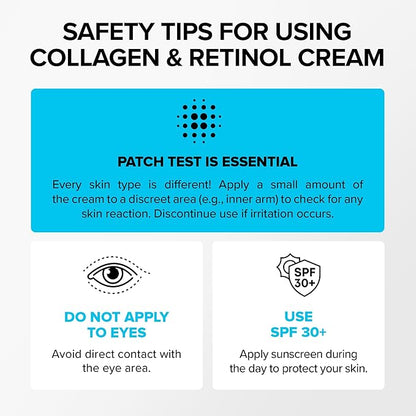 SimplyVital Collagen, Retinol & Hyaluronic Acid Cream - Anti-Aging Retinol Cream for Face, Neck & Décolleté - Made in USA - Daily Moisturizer Face Cream - 3.38 fl oz