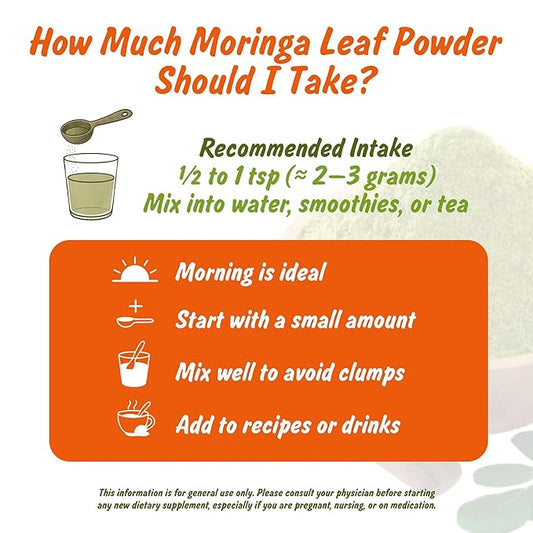 Spice Profile USDA Organic Moringa Powder, Lab Tested for Heavy Metals, Resealable 4 oz Pouch, Moringa Patta Powder, Polvo de Hoja de Moringa