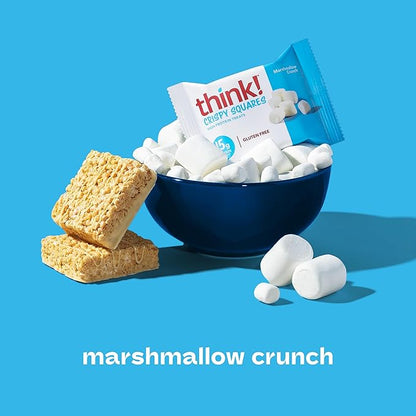 Think! High Protein Crispy Squares Marshmallow Crunch Treat (10 Pack)