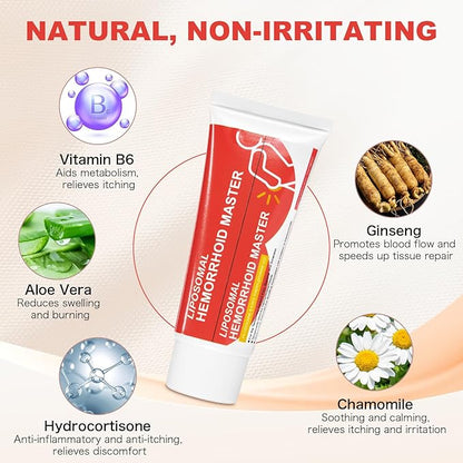 4% Lidocaine Rapid Relief Hemorrhoid Cream – Soothing Natural Formula for Burning, Itching & Swelling – Fast-Acting Comfort in 1.76oz (50g)-2