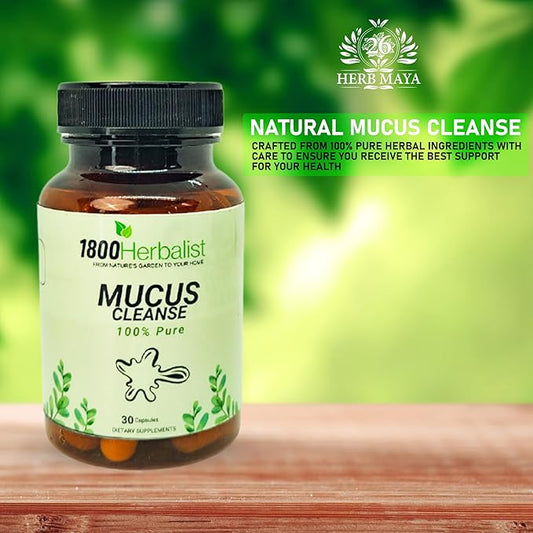 1800Herbalist Mullein Blend with Natural Botanicals for Daily Wellness Support, Plant-Based Capsules with Mullein Extract – 30 Count