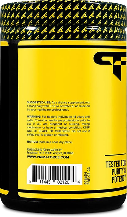Primaforce BCAA Powder (Pineapple Mango) (30 Servings) - 7000MG 2:1:1 BCAAs, Post-Workout Drink with Amino Acids and Real Salt