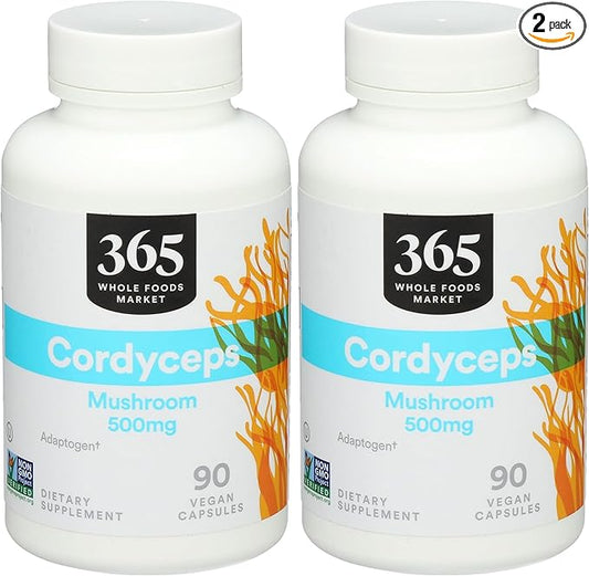 365 by Whole Foods Market, Cordyceps, 90 Count (Pack of 2)