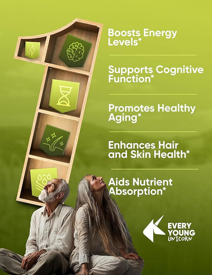 100% Natural Super Spermidine Supplements for Women and Men | 4X Ingredients to Supercharge Your Cellular Health and Hair Growth | Anti Aging Supplement Box