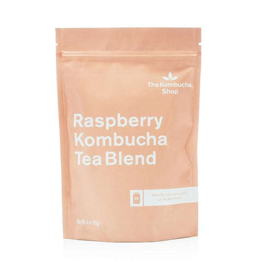 The Kombucha Shop - Raspberry - Organic Loose Leaf Tea Blend - Makes 10 Gallons of Kombucha Tea