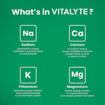 Vitalyte Electrolyte Powder Drink Mix, Isotonic Electrolyte Hydration Mix, Gluten Free Post Workout Powder, Pack of 1, 35 oz., Watermelon Flavor