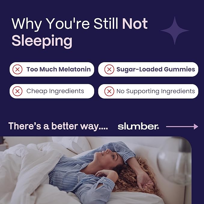 Slumber Rest & Renew Sleep Gummies, Vegan Sleep Aid With Organic Passion Flower, Chamomile, & Pure Reishi Mushroom to Support Relaxation Before Bed, Plant Based, Low Sugar, Strawberry Flavor, 30 Count