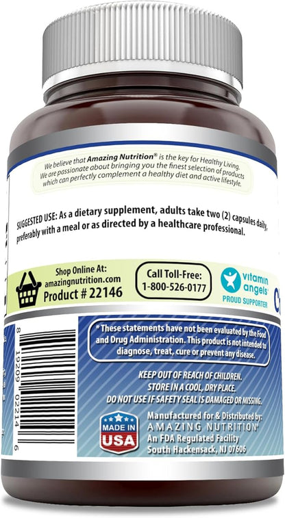 Amazing Formulas Glucosamine Chondroitin MSM 1850 mg Per Serving Capsules Supplement | Non-GMO | Gluten Free | Made in USA (120 Count)
