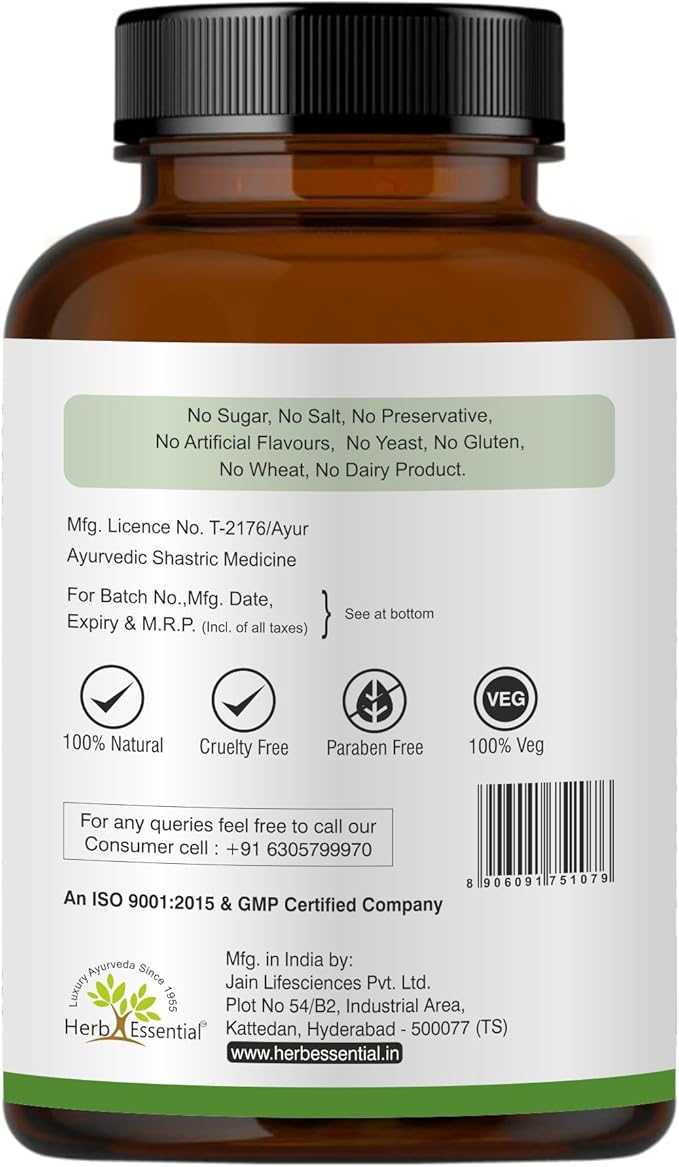 100% Natural Karela (Bitter Melon) Tablets 500mg- 60 Count, Natural Bitter Gourd Supplement, Non-GMO, Vegan, No Added Preservatives or Artificial Ingredients- 60 Count (Pack of 1)