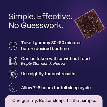 Slumber Rest & Renew Sleep Gummies, Vegan Sleep Aid With Organic Passion Flower, Chamomile, & Pure Reishi Mushroom to Support Relaxation Before Bed, Plant Based, Low Sugar, Strawberry Flavor, 30 Count