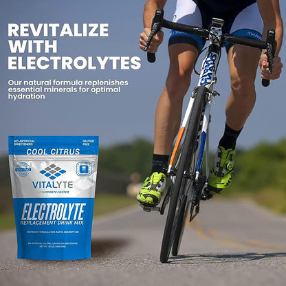 Vitalyte Electrolyte Powder Drink Mix, Isotonic Electrolyte Hydration Mix, Case Pack (6 Pack, Cool Citrus)