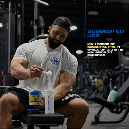 AN Essentials Pre-Workout Powder Supplement for Men & Women | Energy Mix with 200mg Caffeine, Beta Alanine, Citrulline, & Creatine | Chiquita Pineapple Strawberry | 30 Servings